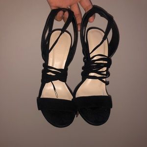 strappy lace up heels